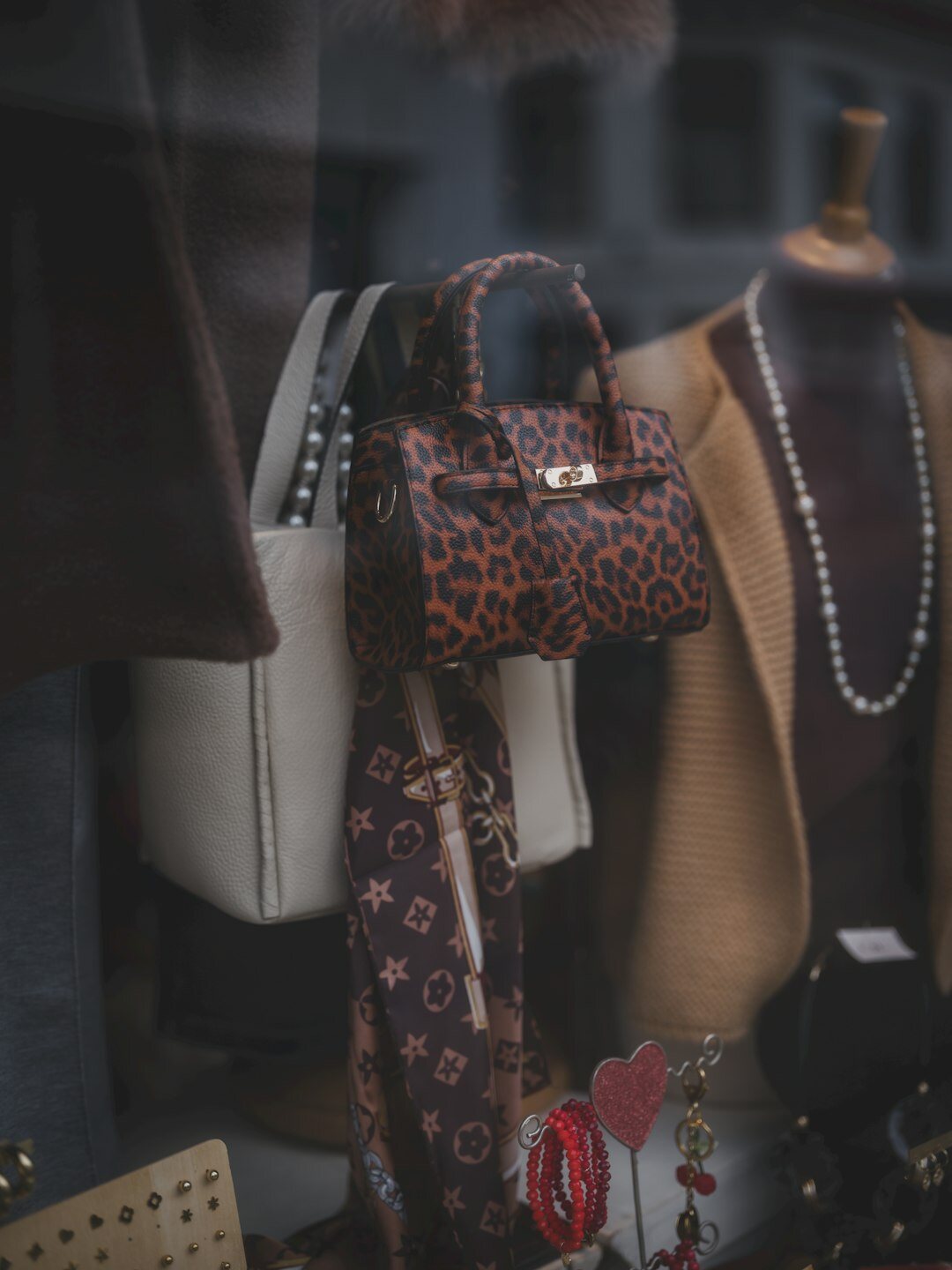 woman wearing luxury scarf