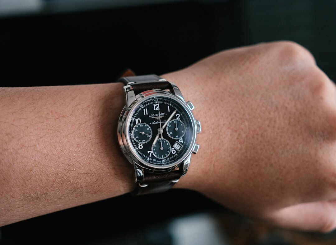 luxury watch on wrist